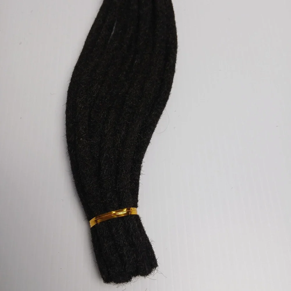 100% Human Hair Dreadlock Extensions‎ 0.6cm Width 12 Inch 30 Strands Natural